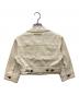 GAULTIER JEANS (ゴルチエジーンズ) クロップドデニムジャケット ベージュ サイズ:40：7000円