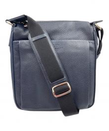 BALLY（バリー）の古着「レザーショルダーバッグ MUSTON」｜ネイビー