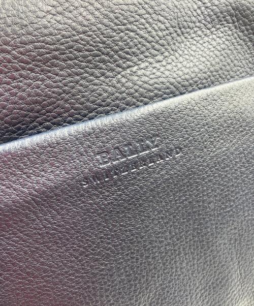BALLY（バリー）BALLY (バリー) レザーショルダーバッグ MUSTON ネイビーの古着・服飾アイテム