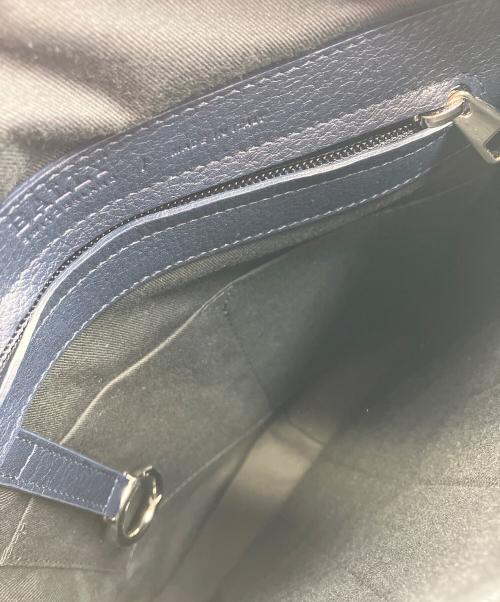 BALLY（バリー）BALLY (バリー) レザーショルダーバッグ MUSTON ネイビーの古着・服飾アイテム