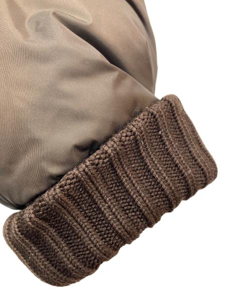 DSQUARED2（ディースクエアード）DSQUARED2 (ディースクエアード) レザー切替ダウンジャケット ブラウン サイズ:46の古着・服飾アイテム