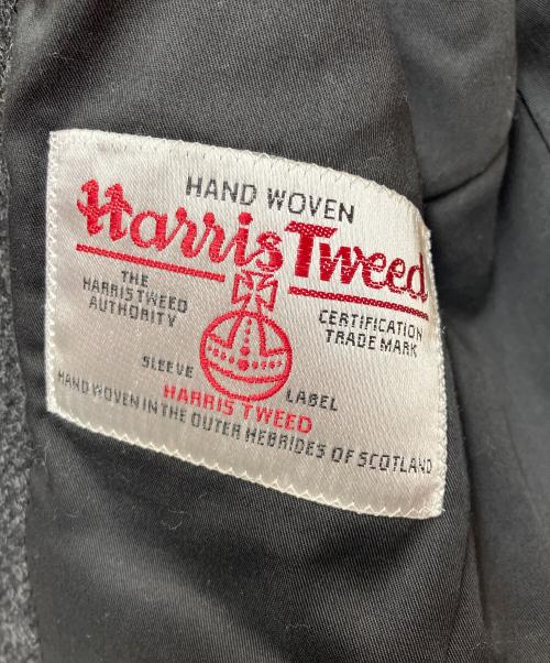MARGARET HOWELL（マーガレットハウエル）MARGARET HOWELL (マーガレットハウエル) Harris Tweed (ハリスツイード) MARGARET HOWELL×Harris Tweedテーラードジャケット ブラック サイズ:SIZE 2の古着・服飾アイテム