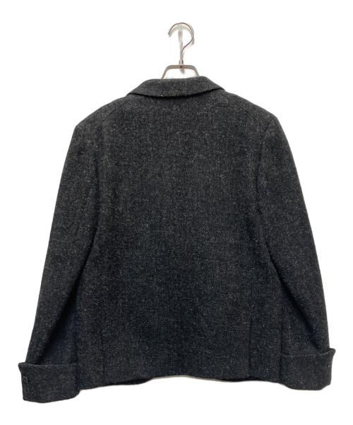 MARGARET HOWELL（マーガレットハウエル）MARGARET HOWELL (マーガレットハウエル) Harris Tweed (ハリスツイード) MARGARET HOWELL×Harris Tweedテーラードジャケット ブラック サイズ:SIZE 2の古着・服飾アイテム