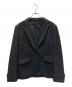 MARGARET HOWELL（マーガレットハウエル）の古着「MARGARET HOWELL×Harris Tweedテーラードジャケット」｜ブラック