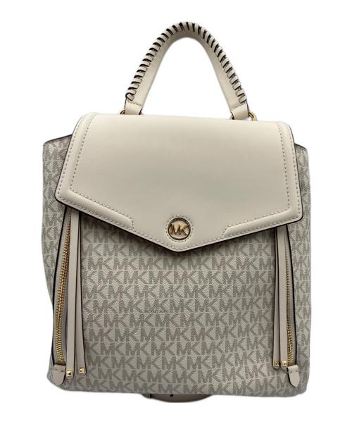 MICHAEL KORS（マイケル・コース）MICHAEL KORS (マイケル・コース) リュック アイボリー×グレーの古着・服飾アイテム