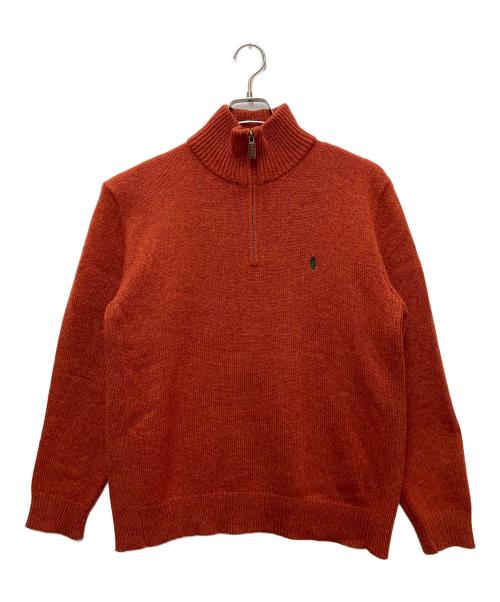 POLO RALPH LAUREN（ポロ・ラルフローレン）POLO RALPH LAUREN (ポロ・ラルフローレン) ハーフジップニット オレンジ サイズ:XLの古着・服飾アイテム