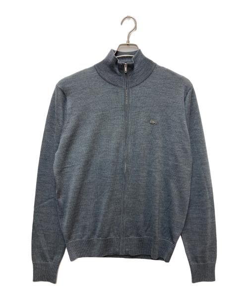 LACOSTE（ラコステ）LACOSTE (ラコステ) ウォッシャブル メリノウール ジップカーディガン  グレー サイズ:FR 5の古着・服飾アイテム