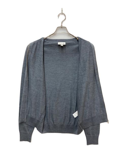 LACOSTE（ラコステ）LACOSTE (ラコステ) ウォッシャブル メリノウール ジップカーディガン  グレー サイズ:FR 5の古着・服飾アイテム