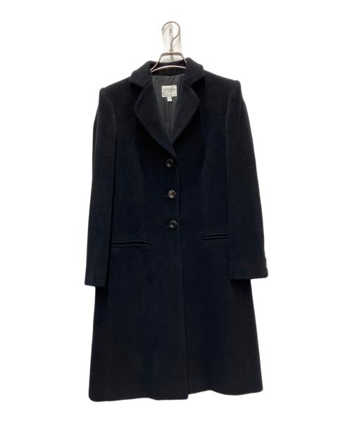 ARMANI COLLEZIONI（アルマーニ コレツィオーニ）ARMANI COLLEZIONI (アルマーニ コレツィオーニ) ARMANI COLLEZIONI　アンゴラ混コート ブラック サイズ:SIZE 40の古着・服飾アイテム