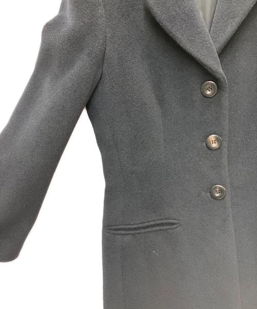 ARMANI COLLEZIONI（アルマーニ コレツィオーニ）ARMANI COLLEZIONI (アルマーニ コレツィオーニ) ARMANI COLLEZIONI　アンゴラ混コート ブラック サイズ:SIZE 40の古着・服飾アイテム