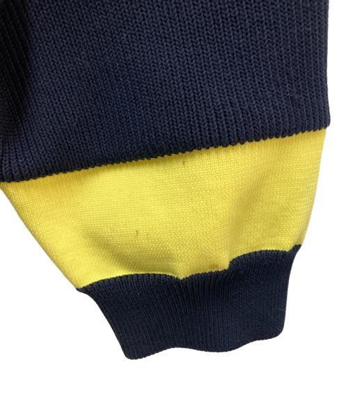 ENFOLD（エンフォルド）ENFOLD (エンフォルド) マルチカラーニットカーディガン ネイビー サイズ:38の古着・服飾アイテム