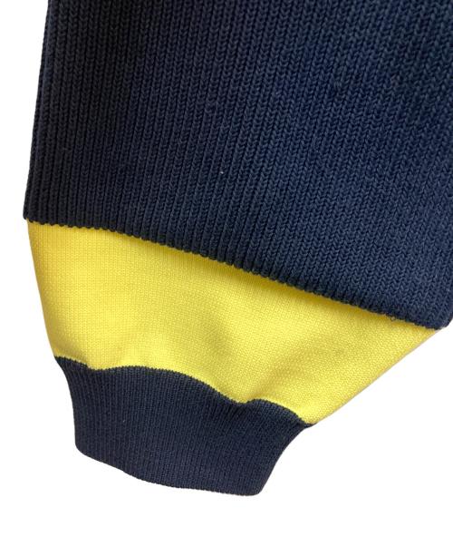 ENFOLD（エンフォルド）ENFOLD (エンフォルド) マルチカラーニットカーディガン ネイビー サイズ:38の古着・服飾アイテム