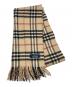 BURBERRY LONDON（バーバリーロンドン）の古着「ノバチェックカシミヤマフラー」｜ベージュ