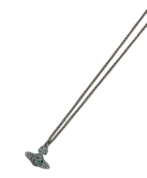 Vivienne Westwood（ヴィヴィアンウエストウッド）Vivienne Westwood (ヴィヴィアンウエストウッド) ネックレス シルバー×ブルーの古着・服飾アイテム