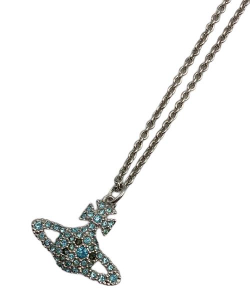 Vivienne Westwood（ヴィヴィアンウエストウッド）Vivienne Westwood (ヴィヴィアンウエストウッド) ネックレス シルバー×ブルーの古着・服飾アイテム