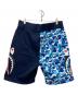 A BATHING APE (ア ベイシング エイプ) ショートパンツ ABC CAMO SIDE SHARK ネイビー サイズ:XL：12000円