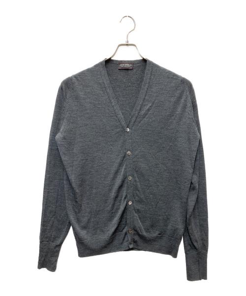 JOHN SMEDLEY（ジョンスメドレー）JOHN SMEDLEY (ジョンスメドレー) 薄手カーディガン グレー サイズ:Mの古着・服飾アイテム