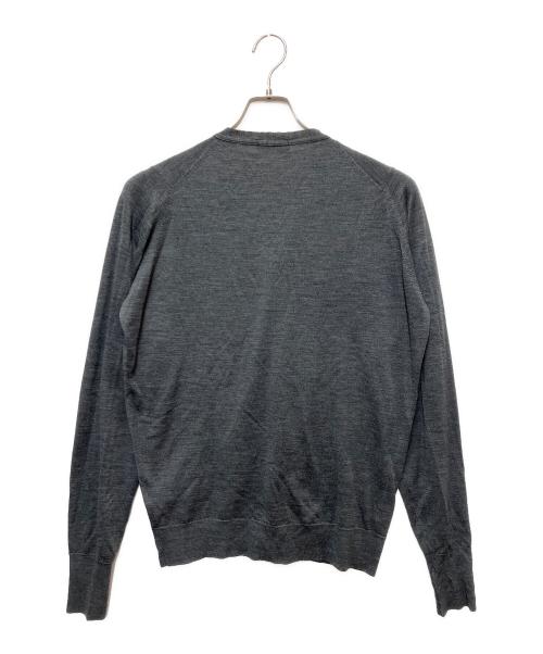 JOHN SMEDLEY（ジョンスメドレー）JOHN SMEDLEY (ジョンスメドレー) 薄手カーディガン グレー サイズ:Mの古着・服飾アイテム