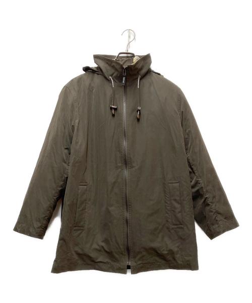 Burberry's（バーバリー）Burberry's (バーバリーズ) ライナー付フーディコート カーキ×ベージュ サイズ:Mの古着・服飾アイテム