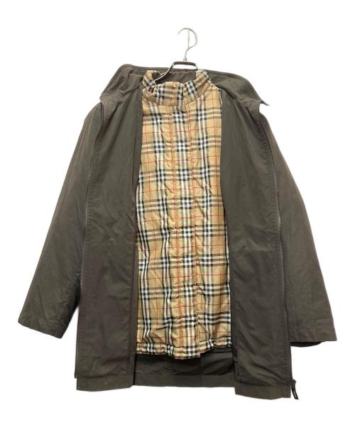 Burberry's（バーバリー）Burberry's (バーバリーズ) ライナー付フーディコート カーキ×ベージュ サイズ:Mの古着・服飾アイテム
