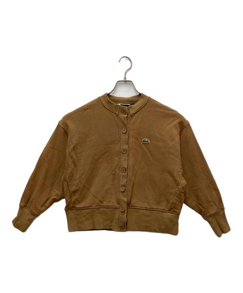LACOSTE（ラコステ）LACOSTE (ラコステ) スウェットカーディガン ベージュ サイズ:34の古着・服飾アイテム