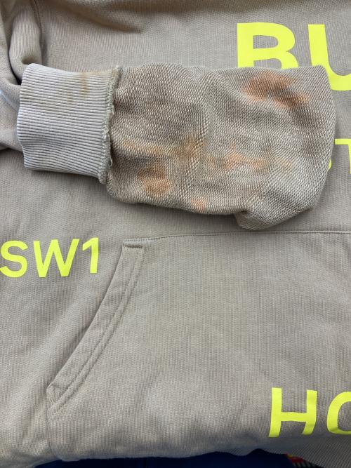 BURBERRY（バーバリー）BURBERRY (バーバリー) プルオーバーパーカー ベージュ サイズ:32の古着・服飾アイテム