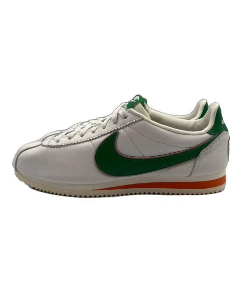 NIKE（ナイキ）NIKE (ナイキ) CLASSIC CORTEZ QS HH　スニーカー ホワイト×グリーン サイズ:SIZE27.5の古着・服飾アイテム