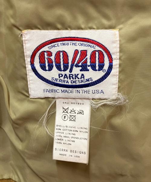 SIERRA DESIGNS（シエラデザインズ）SIERRA DESIGNS (シエラデザインズ) PENDLETON (ペンドルトン) 60/40PARKA 40th Anniversary ベージュ サイズ:USA Mの古着・服飾アイテム