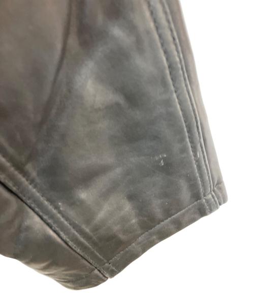 NO BRAND（ノーブランド）NO BRAND (ノーブランド) シープレザージャケット ブラック サイズ:SIZE Mの古着・服飾アイテム