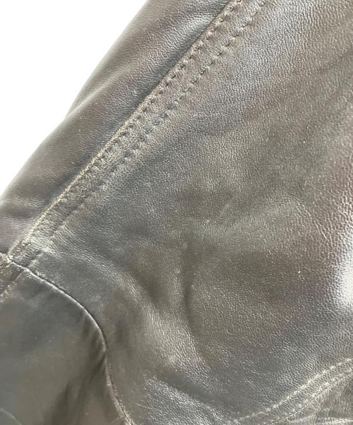 NO BRAND（ノーブランド）NO BRAND (ノーブランド) シープレザージャケット ブラック サイズ:SIZE Mの古着・服飾アイテム