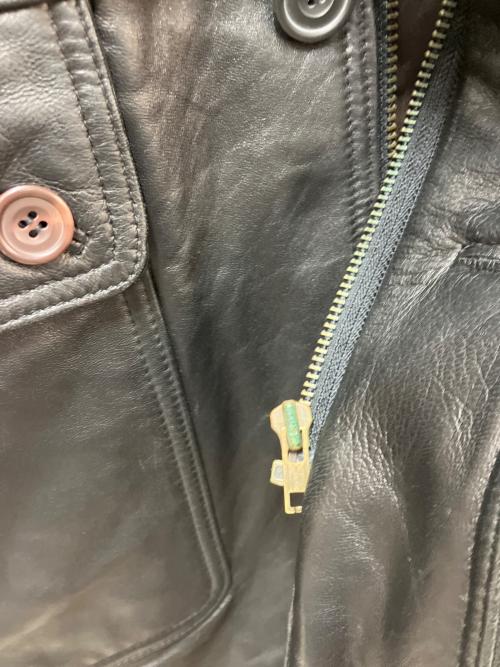 NO BRAND（ノーブランド）NO BRAND (ノーブランド) シープレザージャケット ブラック サイズ:SIZE Mの古着・服飾アイテム