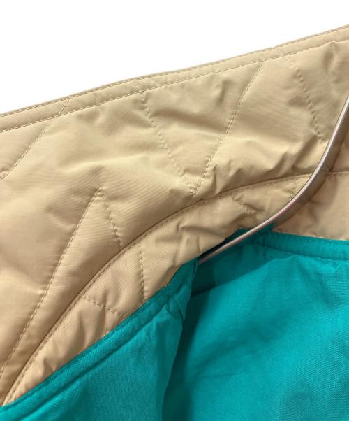 adidas Originals（アディダスオリジナル）adidas Originals (アディダスオリジナル) Pharrell Wiliams (ファレルウィリアムス) キルティングナイロンベスト ベージュ×グリーン サイズ:J XSの古着・服飾アイテム