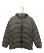 MAMMUTマムート）の古着「SERAC HOODY MELANGE DOWN JACKET」｜カーキ