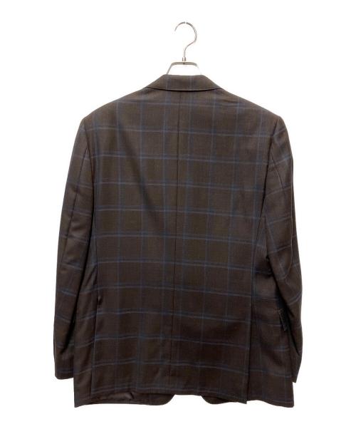 BROOKS BROTHERS（ブルックスブラザーズ）BROOKS BROTHERS (ブルックスブラザーズ) テーラードジャケット ブラウン×ネイビー サイズ:40の古着・服飾アイテム