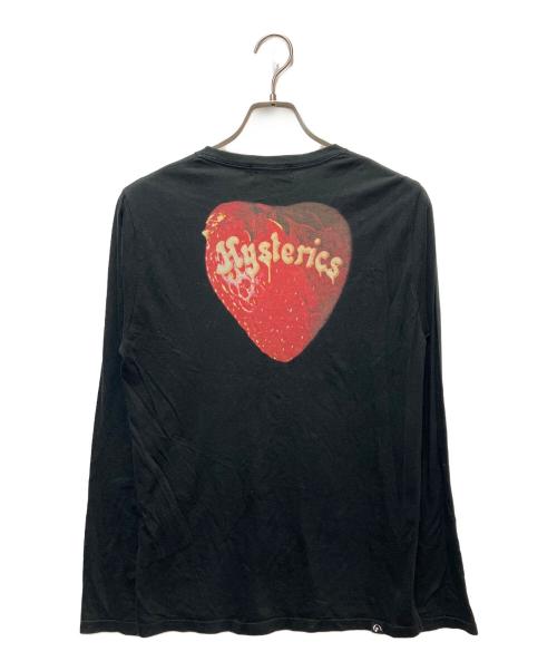 Hysteric Glamour（ヒステリックグラマー）Hysteric Glamour (ヒステリックグラマー) 長袖カットソー ブラック サイズ:38の古着・服飾アイテム