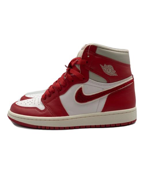 NIKE（ナイキ）NIKE (ナイキ) スニーカー AIR JORDAN 1 HIGH OG(エアジョーダン1 ハイ OG) レッド×ホワイト サイズ:size S 未使用品の古着・服飾アイテム