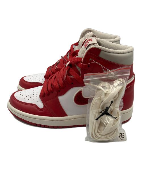 NIKE（ナイキ）NIKE (ナイキ) スニーカー AIR JORDAN 1 HIGH OG(エアジョーダン1 ハイ OG) レッド×ホワイト サイズ:size S 未使用品の古着・服飾アイテム