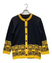 Yves Saint Laurent（イヴサンローラン）の古着「丸首カーディガン」｜ブラック×イエロー