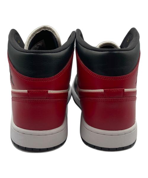 NIKE（ナイキ）NIKE (ナイキ) スニーカー AIR JORDAN 1 MID（エアジョーダン1 ミッド） ブラック×レッド×ホワイト サイズ:SIZE XXLの古着・服飾アイテム