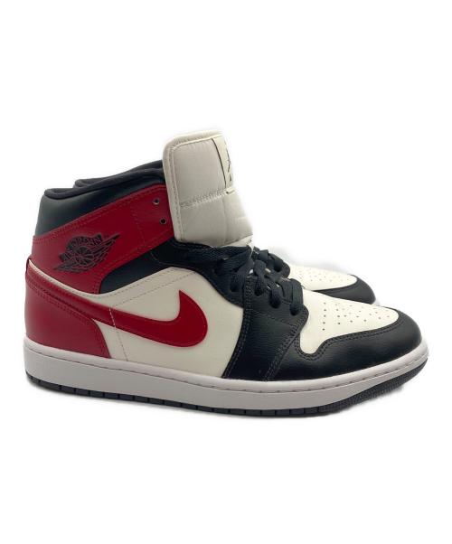 NIKE（ナイキ）NIKE (ナイキ) スニーカー AIR JORDAN 1 MID（エアジョーダン1 ミッド） ブラック×レッド×ホワイト サイズ:SIZE XXLの古着・服飾アイテム