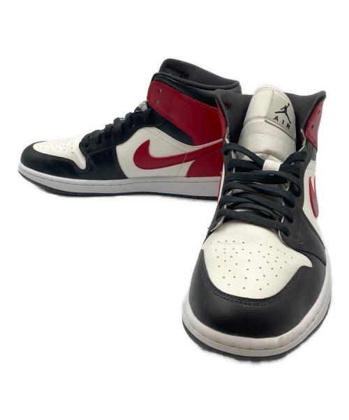 NIKE（ナイキ）NIKE (ナイキ) スニーカー AIR JORDAN 1 MID（エアジョーダン1 ミッド） ブラック×レッド×ホワイト サイズ:SIZE XXLの古着・服飾アイテム
