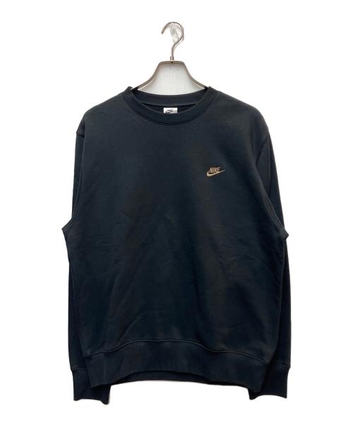 NIKE（ナイキ）NIKE (ナイキ) ワンポイント刺繍スウェット ブラック サイズ:42の古着・服飾アイテム