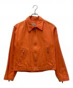 KENZO HOMMEケンゾーオム）の古着「スイングトップ」｜オレンジ