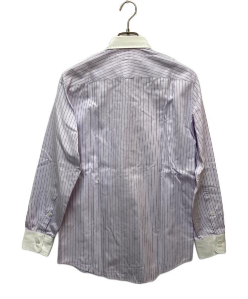 Paul Smith London（ポールスミスロンドン）Paul Smith London (ポールスミスロンドン) 長袖シャツ パープル×ホワイト サイズ:SIZE Mの古着・服飾アイテム