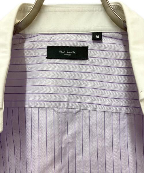 Paul Smith London（ポールスミスロンドン）Paul Smith London (ポールスミスロンドン) 長袖シャツ パープル×ホワイト サイズ:SIZE Mの古着・服飾アイテム