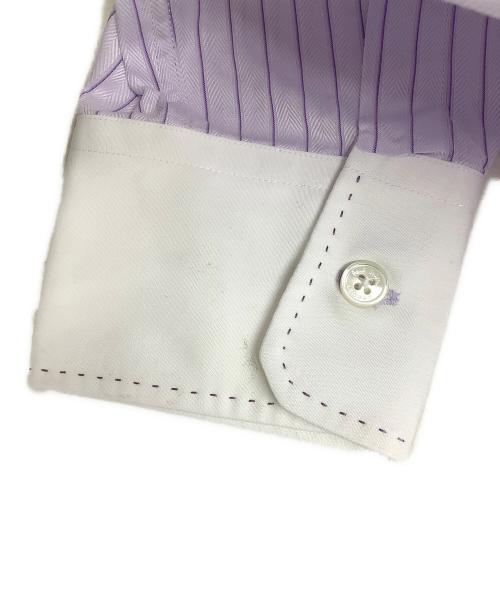 Paul Smith London（ポールスミスロンドン）Paul Smith London (ポールスミスロンドン) 長袖シャツ パープル×ホワイト サイズ:SIZE Mの古着・服飾アイテム