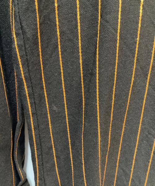 Capri（カプリ）Capri (カプリ) CAPRIストライプシャツ ブラウン サイズ:SIZE 不明の古着・服飾アイテム