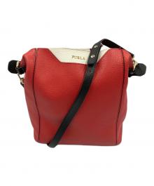 FURLA（フルラ）の古着「2WAYバッグ」｜レッド×ホワイト