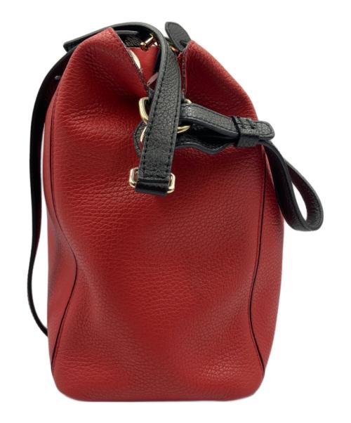 FURLA（フルラ）FURLA (フルラ) 2WAYバッグ レッド×ホワイトの古着・服飾アイテム