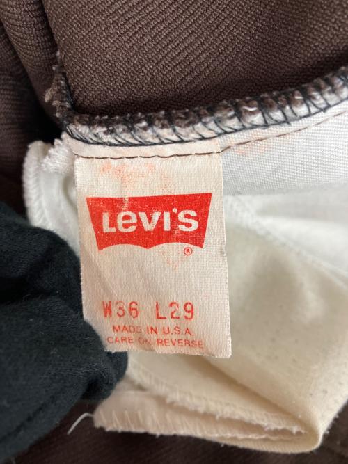 LEVI'S（リーバイス）LEVI'S (リーバイス) 80sスラックス ブラウン サイズ:SIZE 91cm (W36)の古着・服飾アイテム